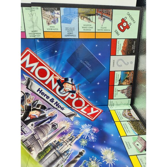Monopoly here and now 2006 Replacement Game Board and instructions - Picture 4 of 6